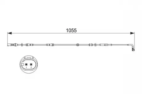 Датчик износа тормозных колодок BOSCH 1987473507
