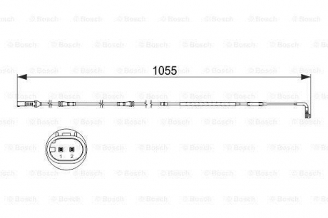 Датчик износа тормозных колодок BOSCH 1987473506 (фото 1)
