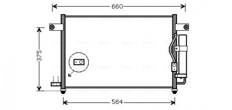 Конденсор кондиционера AVEO (AVA) AVA AVA COOLING DW5049D