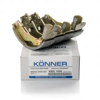 Колодки тормозные барабанные задние KONNER KBS-1008