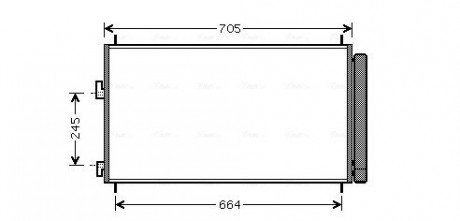 Конденсор RAV4 All 11-05- (AVA) AVA AVA COOLING TO5410D