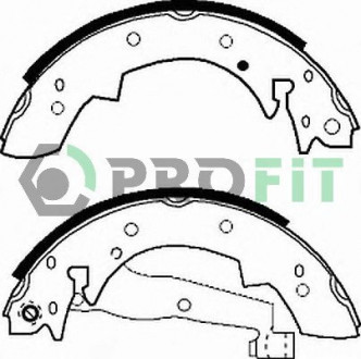 Колодки тормозные барабанные PROFIT 5001-0173 (фото 1)