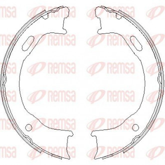 Колодки тормозные барабанные REMSA 4747.00