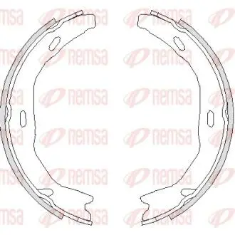 Колодки тормозные барабанные REMSA 4751.00