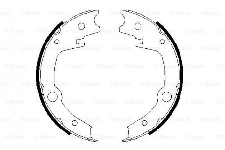 Колодки тормозные барабанные BOSCH 0986487679 (фото 1)