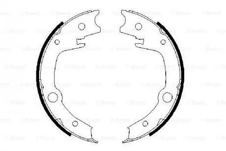 Колодки тормозные барабанные BOSCH 0986487679