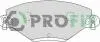 Колодки гальмівні дискові PROFIT 5000-1411 (фото 1)