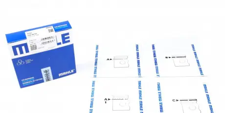 Комплект кілець на поршень MAHLE MAHLE KNECHT 03489N2