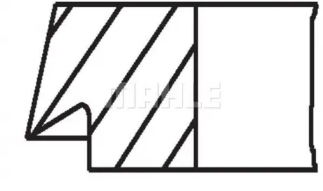 Комплект колец на поршень MAHLE MAHLE KNECHT 01170N1