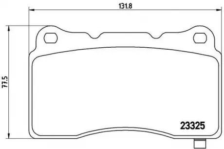 Колодки тормозные дисковые BREMBO P09004