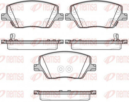 Колодки тормозные дисковые REMSA 1695.02 (фото 1)