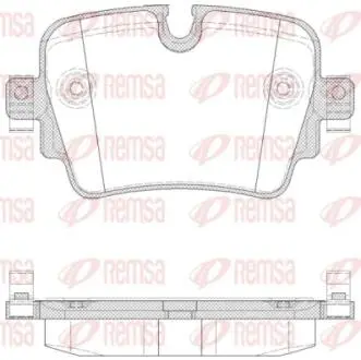 Колодки тормозные дисковые REMSA 1572.00