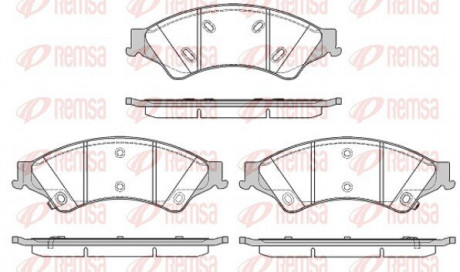 Колодки тормозные дисковые REMSA 1524.02 (фото 1)