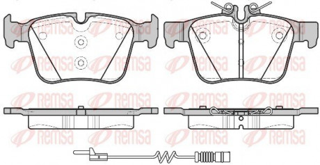 Колодки тормозные дисковые REMSA 1516.20 (фото 1)