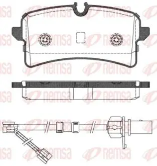 Колодки тормозные дисковые REMSA 1505.02