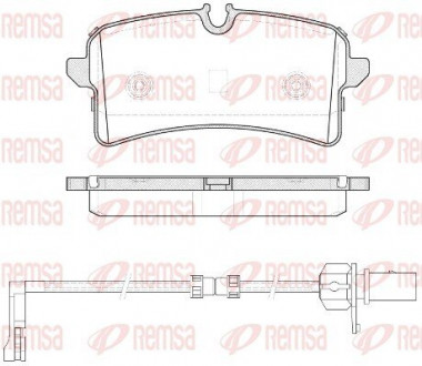 Колодки гальмівні дискові REMSA 1505.12