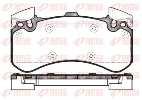 Колодки тормозные дисковые REMSA 1463.00 (фото 1)