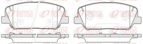 Колодки тормозные дисковые REMSA 1398.12 (фото 1)