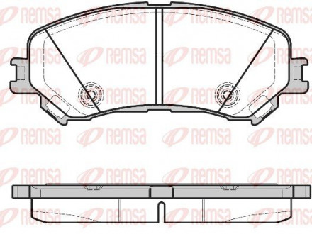 Колодки тормозные дисковые REMSA 1318.20 (фото 1)