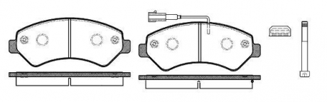 Колодки тормозные дисковые REMSA 1275.12 (фото 1)