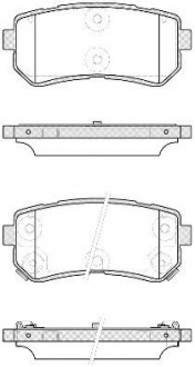 Колодки тормозные дисковые REMSA 1209.42