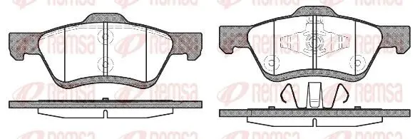 Колодки тормозные дисковые Remsa REMSA 1124.00 (фото 1)