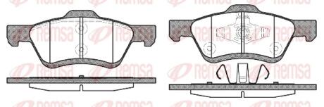 Колодки тормозные дисковые REMSA 1124.00