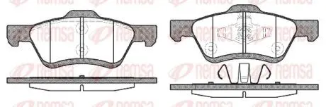 Колодки гальмівні дискові REMSA 1124.00