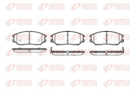 Колодки тормозные дисковые REMSA 1085.02