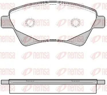 Колодки тормозные дисковые REMSA 0976.20