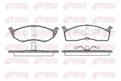 Колодки тормозные дисковые REMSA 0610.00