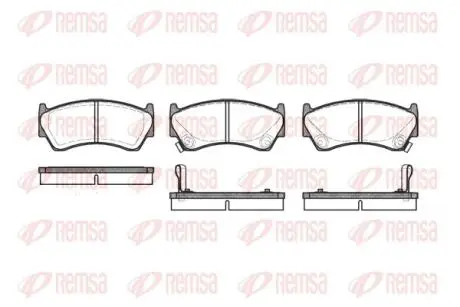 Колодки тормозные дисковые REMSA 0592.02 (фото 1)