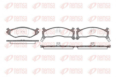 Колодки тормозные дисковые REMSA 0484.02