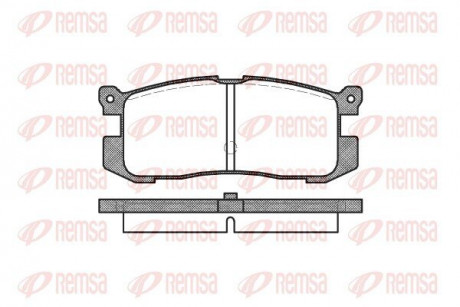 Колодки тормозные дисковые REMSA 0272.00 (фото 1)