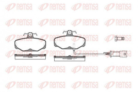 Колодки гальмівні дискові REMSA 0205.02