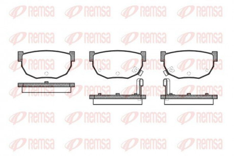 Колодки тормозные дисковые REMSA 0151.02