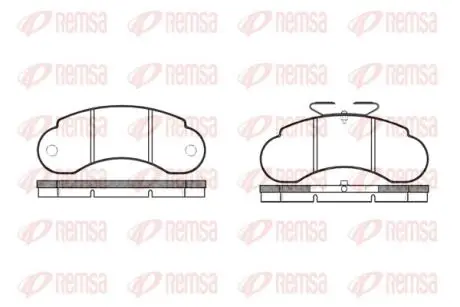 Колодки тормозные дисковые REMSA 0142.10