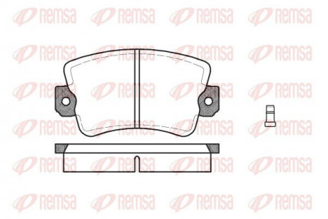 Колодки тормозные дисковые REMSA 0061.02