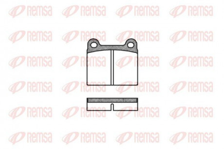 Колодки гальмівні дискові REMSA 0006.00