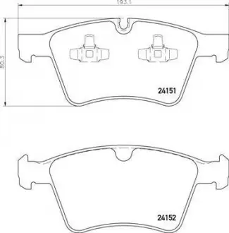 Тормозные колодки BREMBO P50115