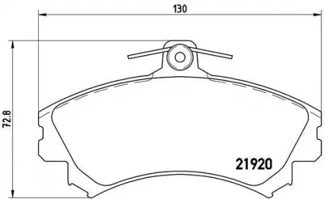 Тормозные колодки. к-кт. BREMBO P50 055