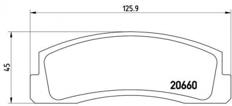 Тормозные колодки. к-кт. BREMBO P41 002