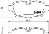 Тормозные колодки. к-кт. BREMBO P06 052