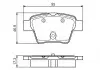 Колодки тормозные дисковые BOSCH 0986495092 (фото 1)