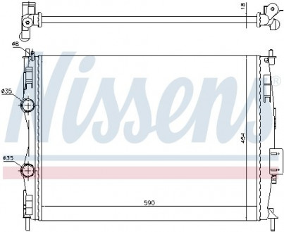 Радиатор охлаждения NISSENS 67368