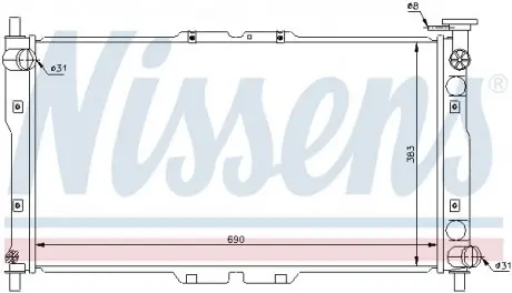 Радиатор охлаждения Nissens NISSENS 66656