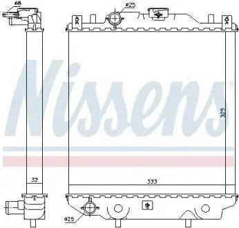 Радиатор охлаждения NISSENS 64174A
