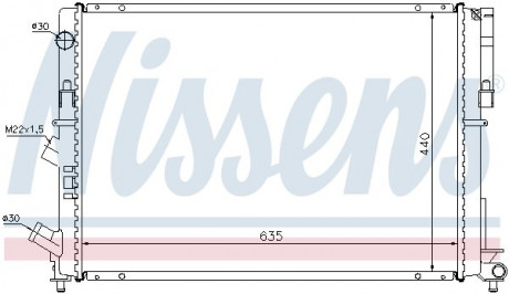 Радиатор охлаждения NISSENS 63838