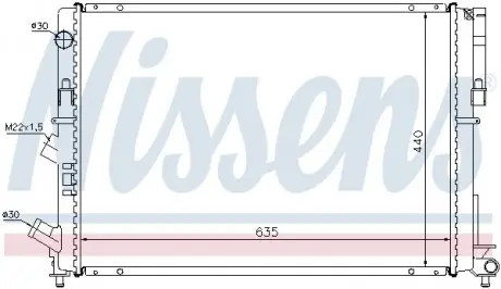 Радиатор охлаждения NISSENS 63838