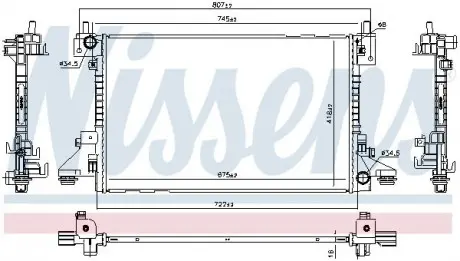 Радиатор охлаждения NISSENS 630766